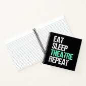 Eat Sleep Acter Herhalen Funny Actress Gift Notitieboek (Binnen)