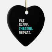 Eat Sleep Actress Musical Women Mannen Mam Keramisch Ornament (Rechts)