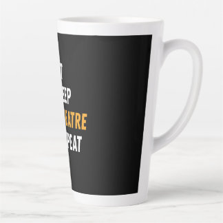 Eat Sleep Actrice Herhalen - Grappig Muzikaal Graf Latte Mok