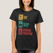 Eat Sleep Aerospace Engineering  Engineer  Graphic T-shirt (Voorkant)