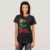 Eat Sleep Aerospace Engineering Engineer Graphic T-shirt (Voorkant volledig)