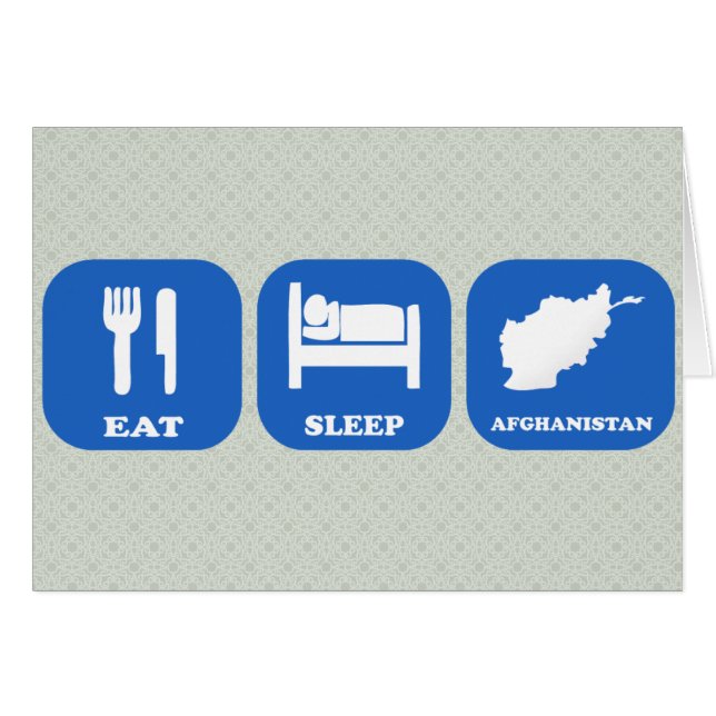 Eat Sleep Afghanistan (Voorkant Horizontaal)