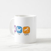 Eat Sleep Agility Pee Koffiemok (Voorkant links)