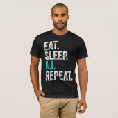 Eat Sleep AI Herhalen T-shirt (Voorkant volledig)