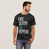 Eat Sleep AI Herhalen T-shirt (Voorkant volledig)