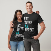Eat Sleep AI Herhalen T-shirt (Unisex)