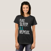 Eat Sleep AI Herhalen T-shirt (Voorkant volledig)