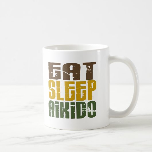 Eat Sleep Aikido 1 Koffiemok (Rechts)