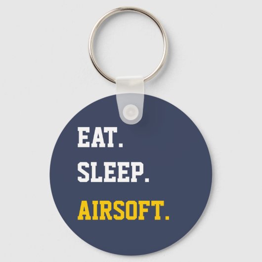 Eat Sleep Airsoft Sleutelhanger (Voorkant)
