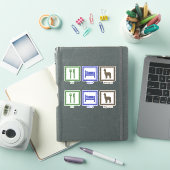 Eat Sleep Alpacas Sticker (iPad Cover)