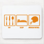 Eat Sleep American Football Muismat (Voorkant)