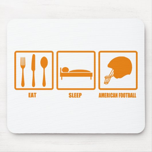 Eat Sleep American Football Muismat (Voorkant)