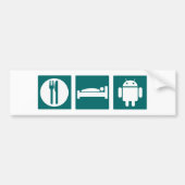 Eat Sleep Android Bumpersticker (Voorkant)