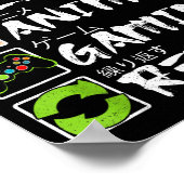 Eat Sleep Anime Gaming Repeat Gamer Men Teen Boy A Poster (Hoek)