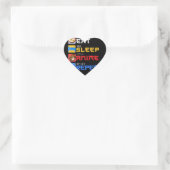 Eat Sleep Anime Herhaal Cadeauidee Cosplayer Hart Sticker (Tas)