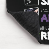 Eat Sleep Anime Herhaal Kawaii Otaku Manga Japan F Muismat (Hoek)