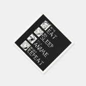 Eat Sleep Anime Herhalen Cadeaudius Idea Cosplayer Servet (Hoek)