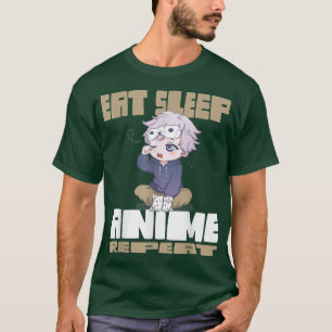 Eat Sleep Anime Herhalen  T-shirt