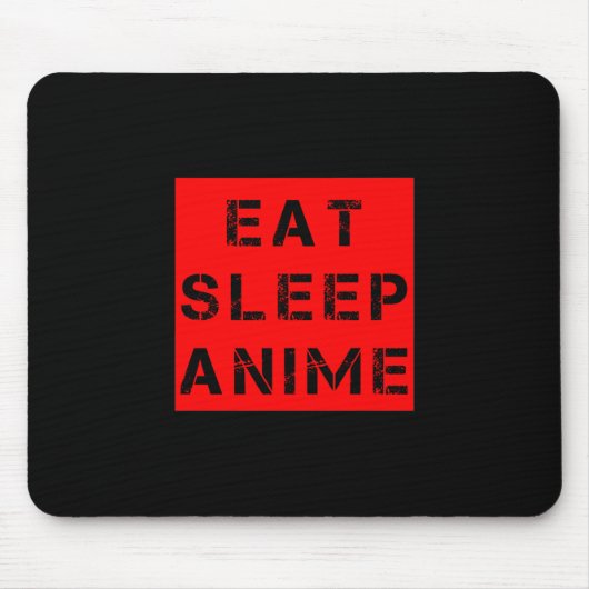 Eat Sleep Anime Muismat (Voorkant)