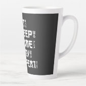 Eat Sleep Anime Play Repeat Otaku Anime Lifestyle Latte Mok (Rechts)