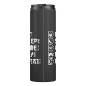 Eat Sleep Anime Play Repeat Otaku Anime Lifestyle Thermosbeker (Achterkant)