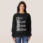 EAT SLEEP ANIME REPEAT TRUI (Voorkant volledig)