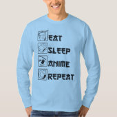 Eat Sleep Anime T-shirt (Voorkant)