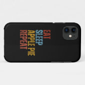 EAT SLEEP APPARAAT PIE HERPEAT Case-Mate iPhone CASE (Achterkant (horizontaal))
