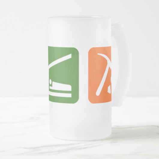 Eat Sleep Archeology Matglas Bierpul (Voorkant rechts)