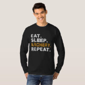 Eat Sleep Archery Disease T-shirt (Voorkant volledig)
