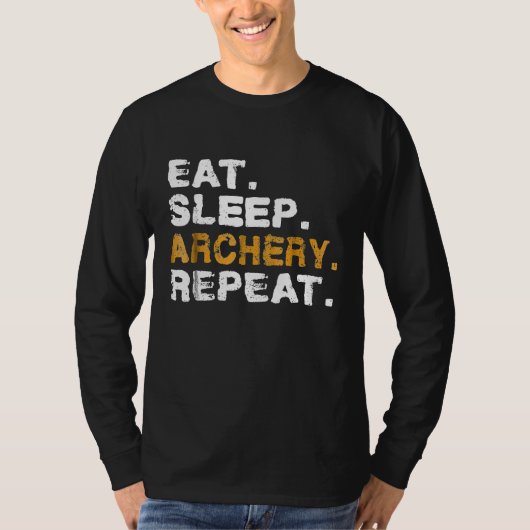 Eat Sleep Archery Disease T-shirt (Voorkant)