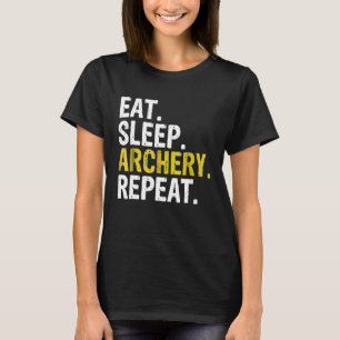Eat Sleep Archery Herhaal Archer T-shirt