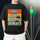 Eat Sleep Archery Herhalen T-shirt