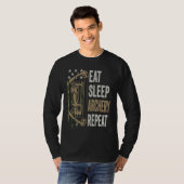 Eat Sleep Archery Repeat  Camouflage Bow USA  Arch T-shirt (Voorkant volledig)