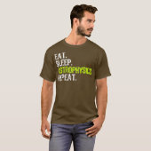 Eat Sleep Astrophysics Repeat Funny Gift T-shirt (Voorkant volledig)