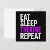 Eat Sleep Atre Herhaling Actoraccentraft Bedankkaart (Voorkant / Achterkant)