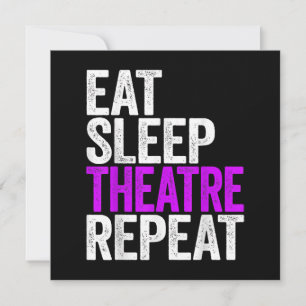 Eat Sleep Atre Herhaling Actoraccentraft Bedankkaart