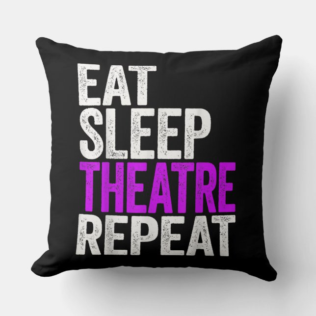 Eat Sleep Atre Herhaling Actoraccentraft Kussen (Voorkant)