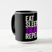 Eat Sleep Atre Herhaling Actoraccentraft Mok (Voorkant links)