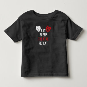 Eat Sleep Atre Repeat - Muzikale Broadway-acteur G Kinder Shirts