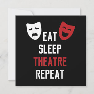 Eat Sleep Atre Repo - Musical Broadway Actor GIF Bedankkaart