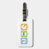 Eat Sleep Audit! Bagagelabel (Voorkant verticaal)