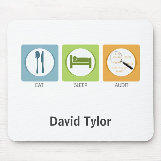 Eat Sleep Audit! Muismat (Voorkant)