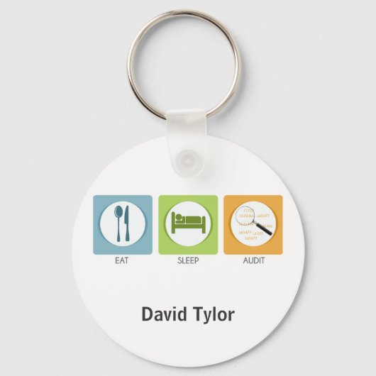 Eat Sleep Audit! Sleutelhanger (Voorkant)