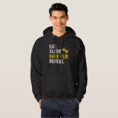 Eat Sleep Backflip Repeat  Acrobatic Gymnastics Co Hoodie (Voorkant volledig)