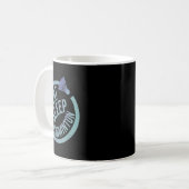 Eat Sleep Badminton Herhalen Koffiemok (Voorkant links)