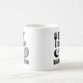 Eat Sleep Badminton Koffiemok (Center)