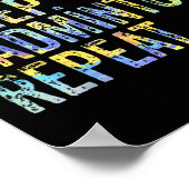 Eat Sleep Badminton Repat Funny Badminton Poster (Hoek)
