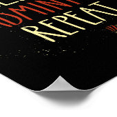 Eat Sleep Badminton Repeat Shuttle Racket 1 Poster (Hoek)