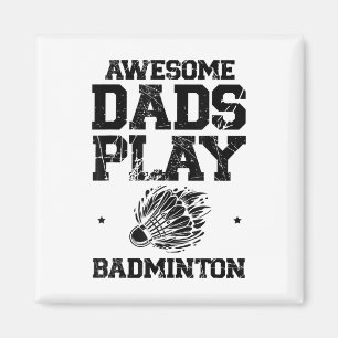 Eat Sleep Badminton Repeat Shuttle Racket Magneet